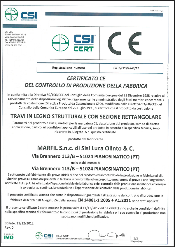 certificazioni